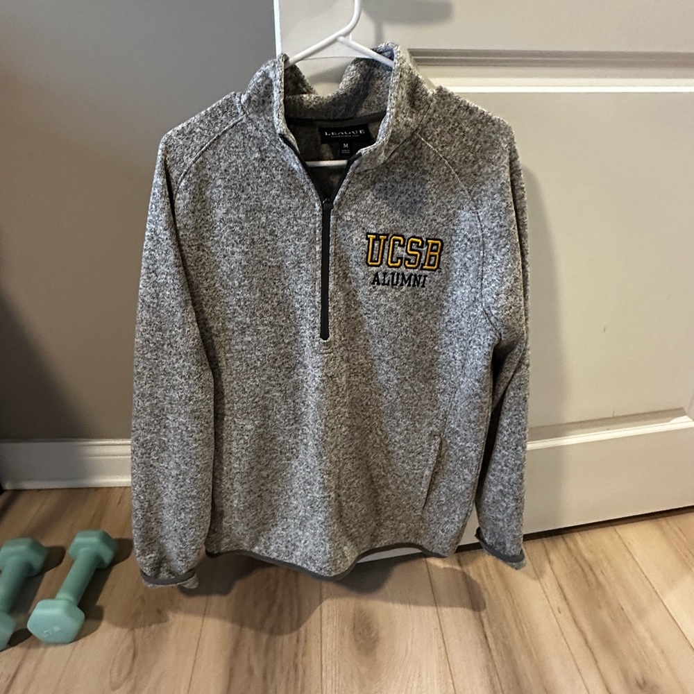 League Gray UCSB Alumni Zip-Up Sweater